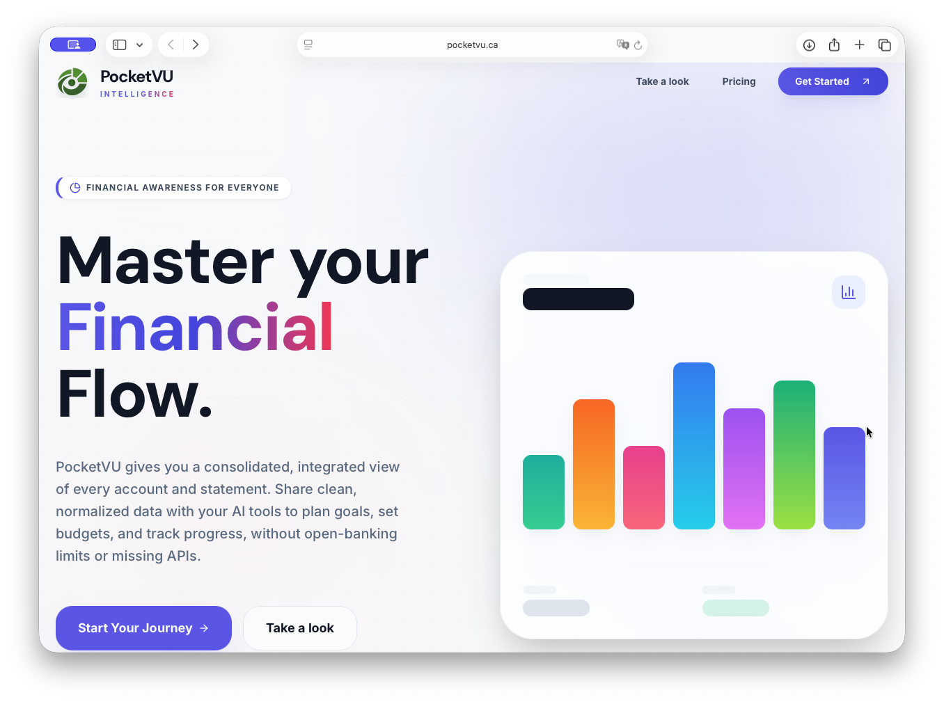 PocketVU landing